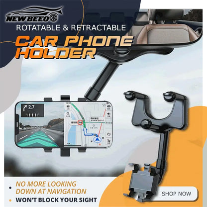 Rotatable and Retractable Car Phone Holder