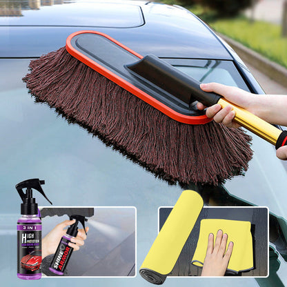 【Practical Gift】Car Duster with Extendable Telescoping Handle