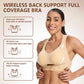 💕[Posture Correction] Soft, Breathable, Wire-Free Sports Bra - Full Cup Women's Non-Removable Molded Cups | Yoga, Fitness, Daily Workout in Beige