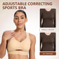💕[Posture Correction] Soft, Breathable, Wire-Free Sports Bra - Full Cup Women's Non-Removable Molded Cups | Yoga, Fitness, Daily Workout in Beige
