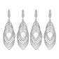 Layered Leaf Dangle Earrings for Women