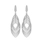 Layered Leaf Dangle Earrings for Women