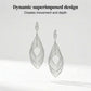 Layered Leaf Dangle Earrings for Women