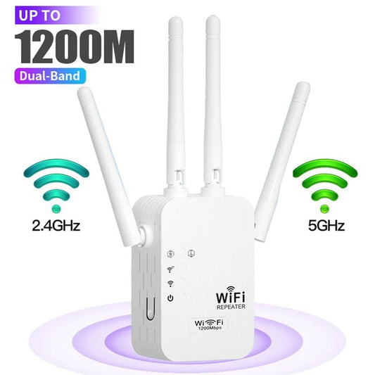 📶 2025 HOT SALE: 50% OFF! 🚀 WiFi Extender 1200Mbps Dual Band – Covers 10,000 sq.ft, Supports 50 Devices & Easy Setup 🌐🏠📦