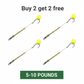 🎣 Buy 1 Get 1 Free! 🐟 High Buoyancy Fishing Hook – Floats Naturally, Sharp Carbon Steel, Set of 5 ✨