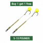 🎣 Buy 1 Get 1 Free! 🐟 High Buoyancy Fishing Hook – Floats Naturally, Sharp Carbon Steel, Set of 5 ✨