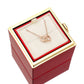 Eternal Rose Box - W/Engraved Necklace & Artificial Rose