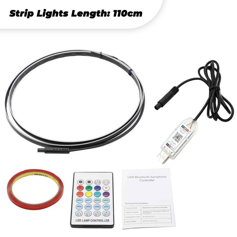 LED USB Car Interior Strip Lights with Remote