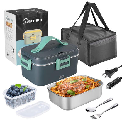 Electric Heated Lunch Box for Car truck and Home-304 Stainless Steel/1.8 L