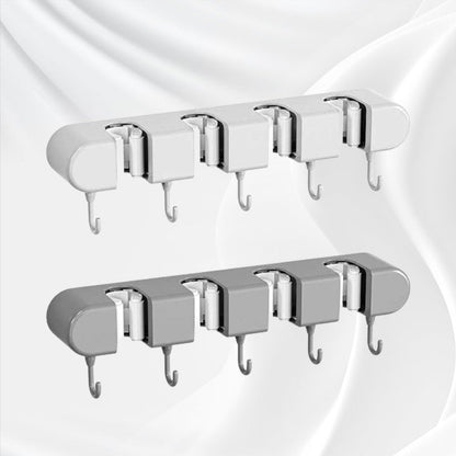 🔥Hot sale - Multifunctional Mop Holder with Hook. 🤓This will save another 30% of space.