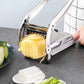 🥔Stainless Steel Potato & Vegetable Slicer | Strong Suction Base, One-Hand Operation ✨