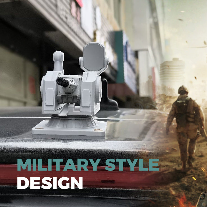 3D-Printed Solar-Powered Military Model Rotating Decorations