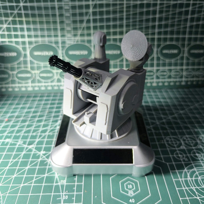 3D-Printed Solar-Powered Military Model Rotating Decorations