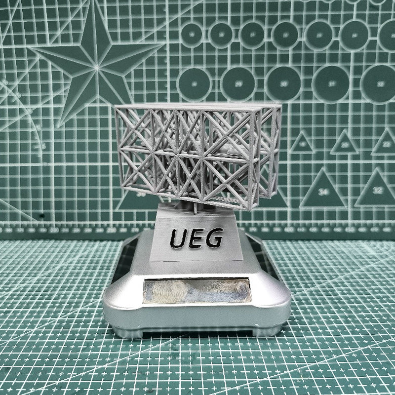 3D-Printed Solar-Powered Military Model Rotating Decorations
