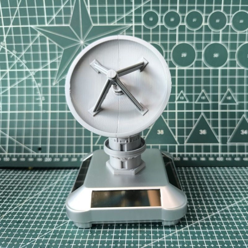3D-Printed Solar-Powered Military Model Rotating Decorations