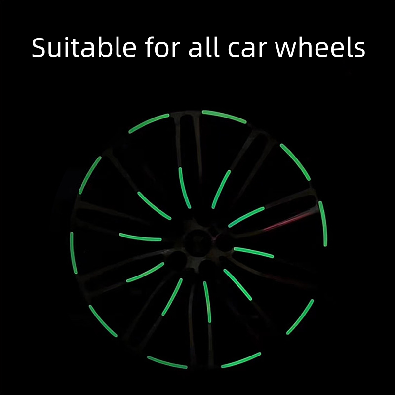 Popular Fluorescent Car Wheel Hub Tag