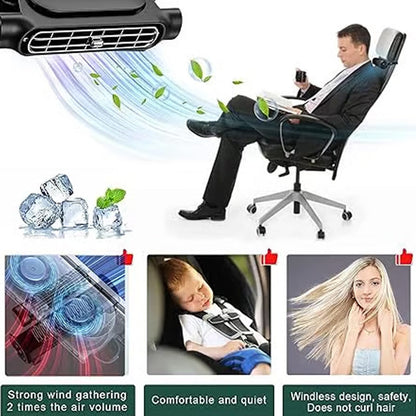 USB Car Headrest Cooling Fan with 3 Speeds