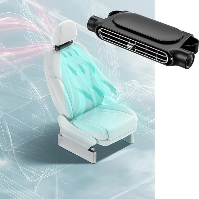 USB Car Headrest Cooling Fan with 3 Speeds