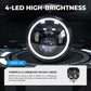 4-LED High-Brightness Motorcycle Spotlight