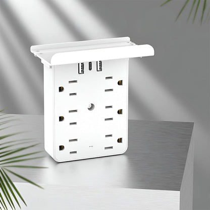 Compact Multi-Outlet Power Strip with USB