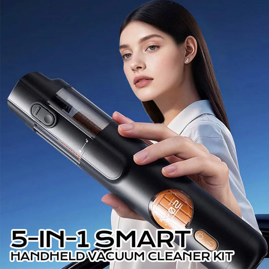 🔥5-IN-1 HANDHELD VACUUM - Cordless & Powerful Suction🏠🚗