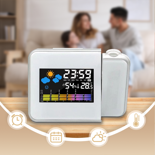 Color Digital Projection Alarm Clock