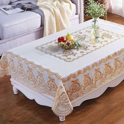 Embossed PVC Waterproof Table Cover