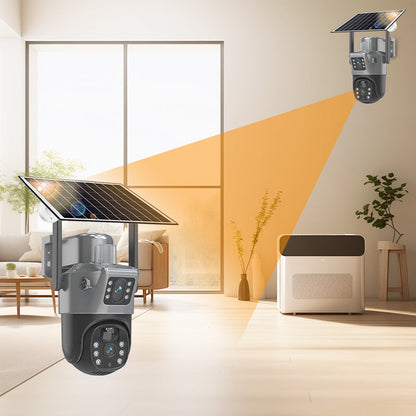 Smart Solar Dual-Lens Security Camera