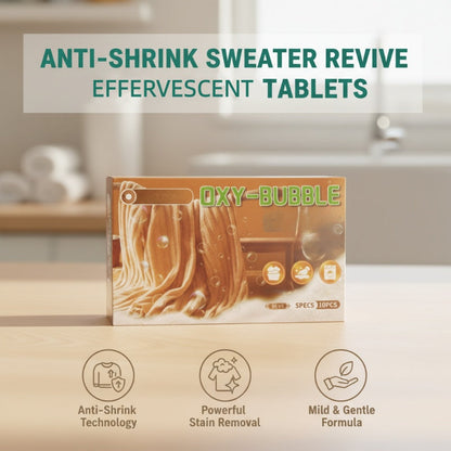 🧶 BUY 2 GET 1 FREE! ⚗️ Sweater Revive Tablets – Anti-Shrink, Restores Softness & Safe for Colors 🧺
