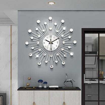 ✨🕰️ 50% off ⚡ Creative Rhinestone Wall Clock – Silent, Minimalist Luxury for Living Room, Dining & Entryway! 💎🏡