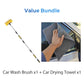 🚗 Extendable Car Wash Brush – 60" Long Handle, 360° Clean! ✨ Reach higher, scrub smarter – gentle on paint, tough on dirt! 🧼💦