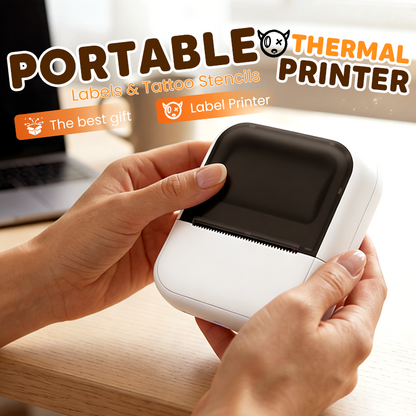 Portable Thermal Printer for Labels & Tattoo Stencils