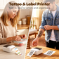 Portable Thermal Printer for Labels & Tattoo Stencils