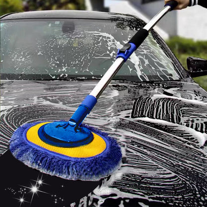 🚗 49% OFF NOW! 🧽 Durable Aluminum Long Handle Telescopic Car Wash Mop – Soft Microfiber, Scratch-Free & Adjustable Length ✨
