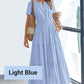 💕Women's Boho Chic Smocked Waist Maxi Dress
