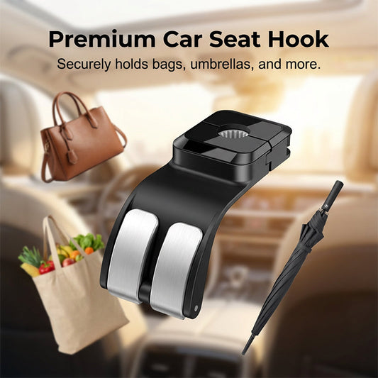 Heavy-Duty Retractable Car Seat Organizer Hook