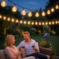 Waterproof Bubble Solar String Lights for Patio