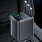 7-in-1 Retractable Fast Car Charger with Voltage Display