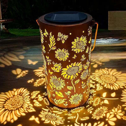 Hanging Solar Shadow Lantern with Hollow Design