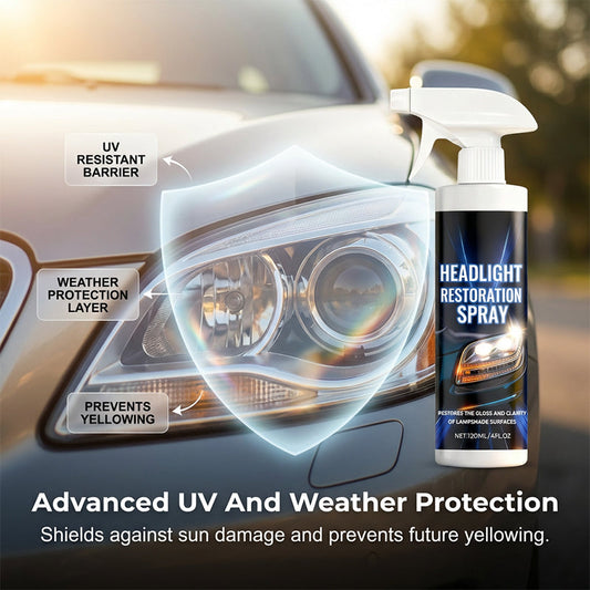 Professional Headlight Restoration Spray Kit