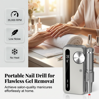 Portable Nail Drill For Flawless Gel Removal