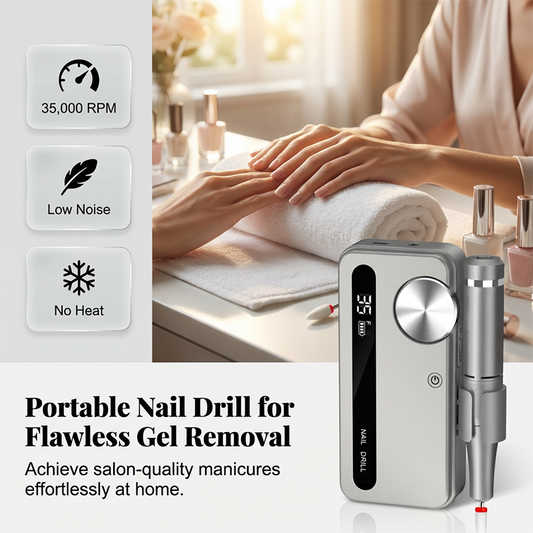 Portable Nail Drill For Flawless Gel Removal