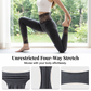 High-Waist Lace Panel Tummy Control Leggings