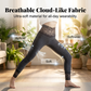 High-Waist Lace Panel Tummy Control Leggings