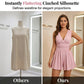 Women's Sleeveless V-Neck Ruched Waist Romper