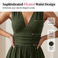Women's Sleeveless V-Neck Ruched Waist Romper