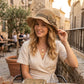 Elegant Woven Straw Sun Hat with Bow
