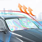 🌞🚗 Foldable Car Windshield Sunshade – Blocks UV & Heat, Keeps Interior Cool, Reflective Material, Fits Most Cars, Compact for Storage. Protect Your Dashboard! ✨🛡️