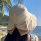 Limited stock ⏰️ Women's Bowknot Wide Brim Sun Protective Hat