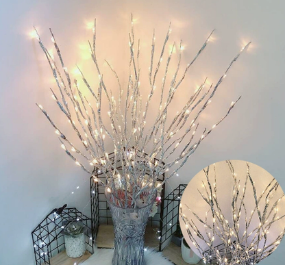 🎄Christmas Limited 50% OFF🎄Pousbo® LED Willow Branch Lights Battery-Powered Twig Light